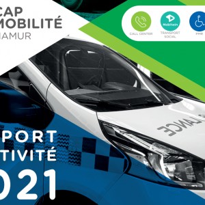 Couverture du rapport d’activité de CAP Mobilité Namur