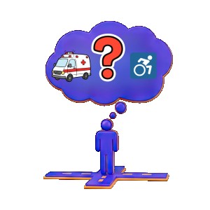 personne hésitant sur son choix de transport non-urgent