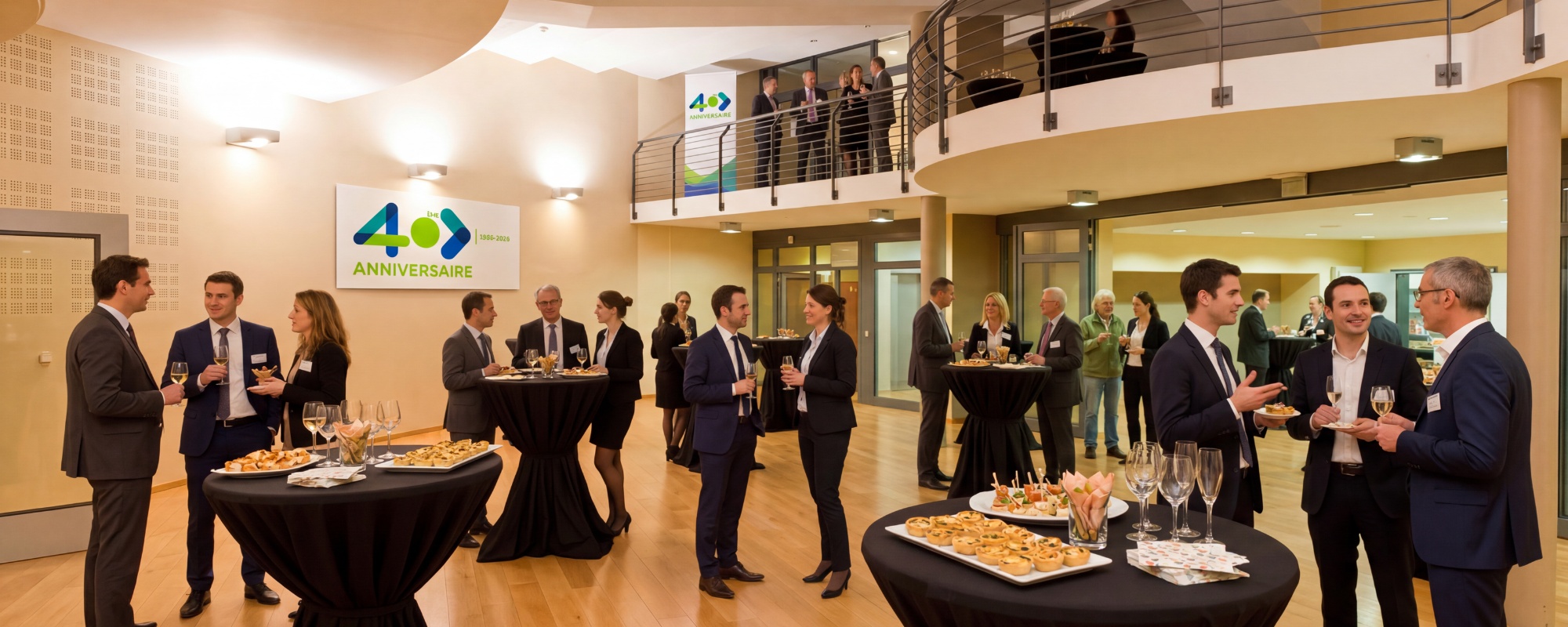 Réception d'anniversaire d'entreprise